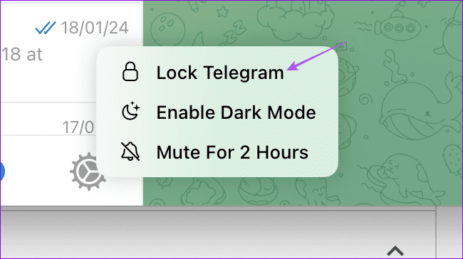 lock telegram mac