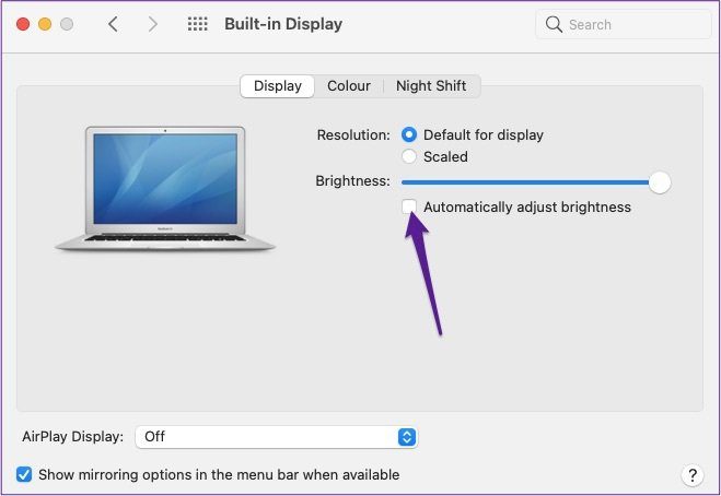 Mac automatically adjust brightness