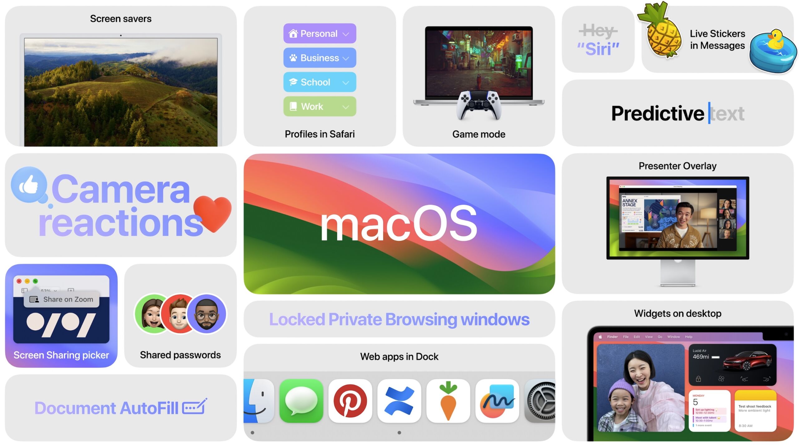 macOS Sonoma features