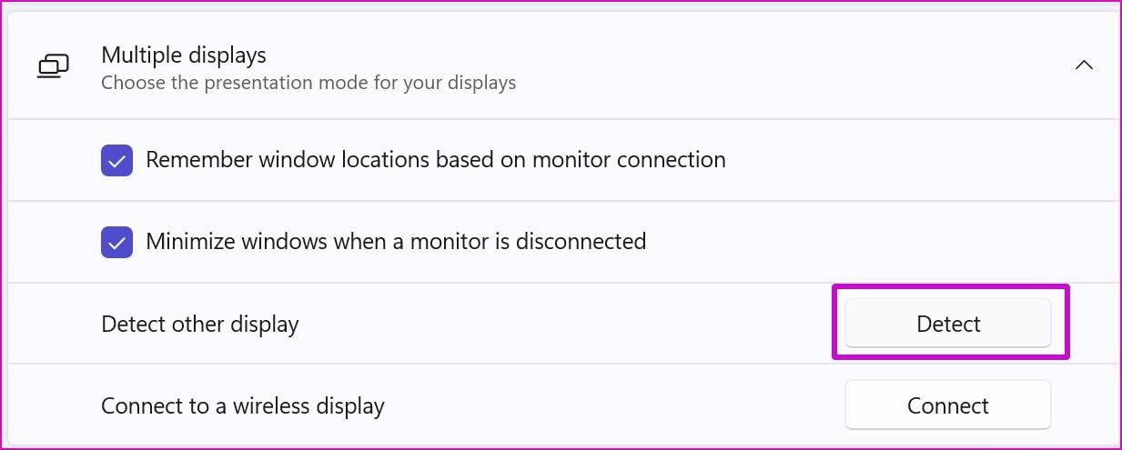 Manually detect display windows 11 not detecting HDMI monitor