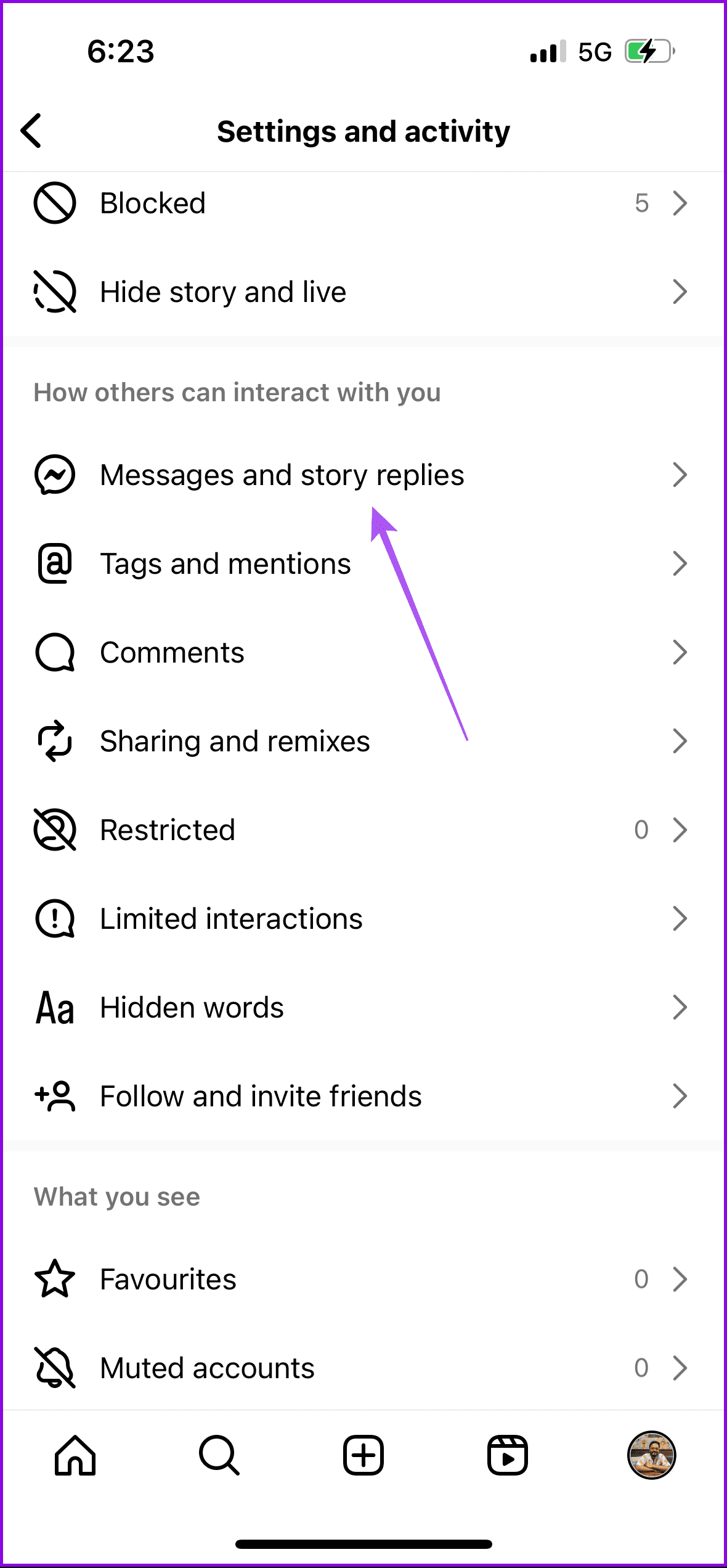 messages and story replies instagram 1