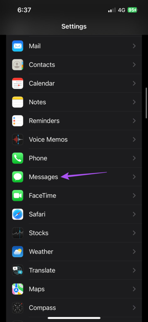 messages settings iphone