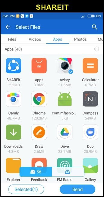 Mi Drop Shareit Xender Compare Android Apps 5A