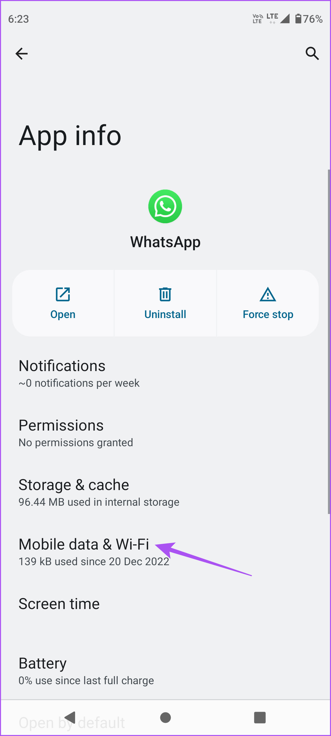 mobile data and wi-fi whatsapp android