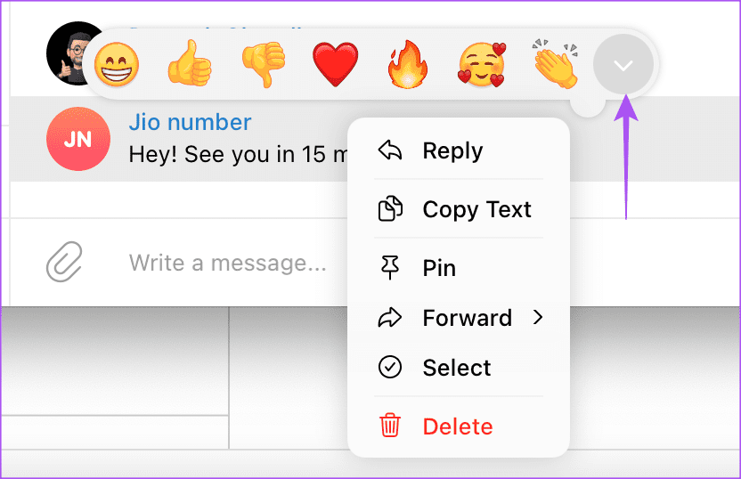 more emoji reactions telegram desktop