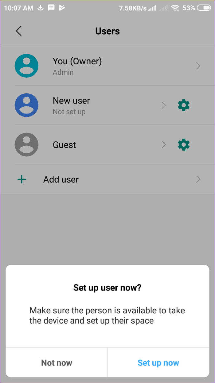 Multiple User Profiles Android 2