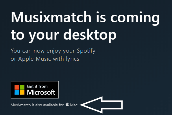Musixmatch Mac