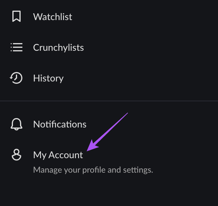 my account settings crunchyroll website 1