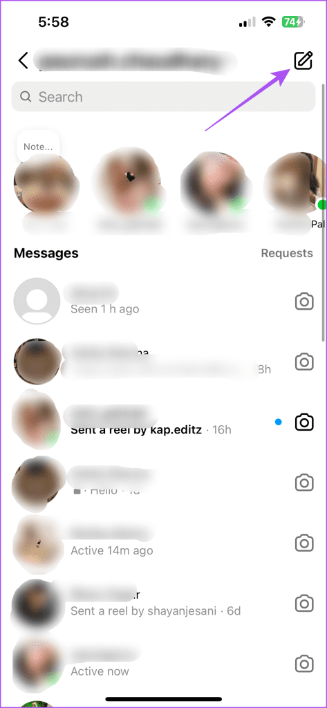 new chat instagram 1