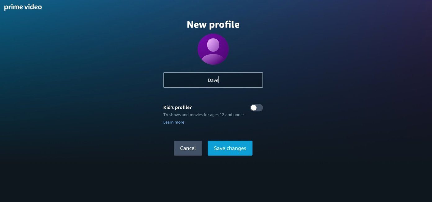 New profile added