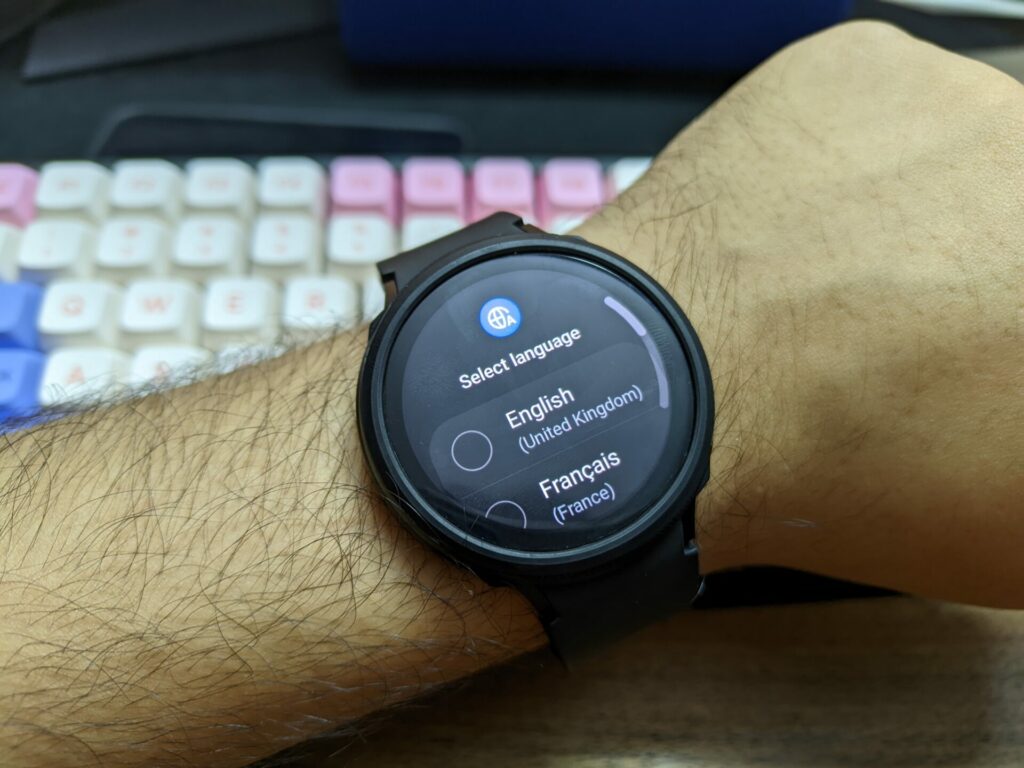 select language on Galaxy Watch