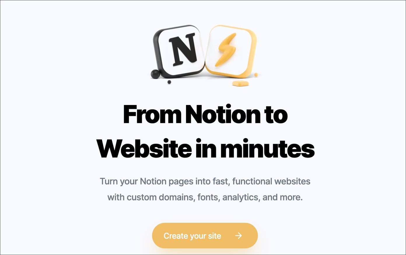 Notion website