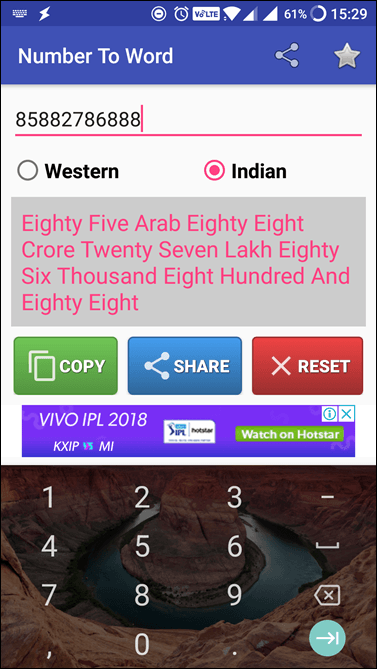 Number To Word Converter Indian Standard