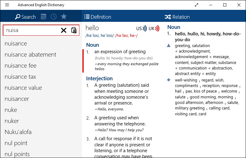 Offline Dictionaries Windows 10 2 07 3
