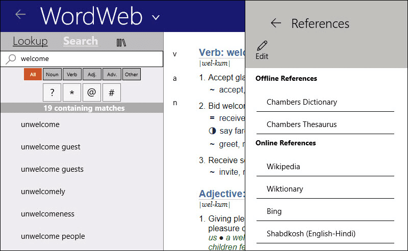 Offline Dictionaries Windows 10 2 07 7