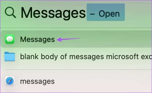 open messages on mac