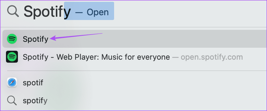 open spotify on Mac