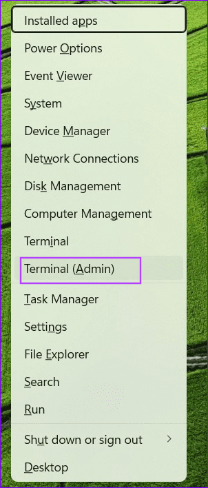 open terminal admin - 5