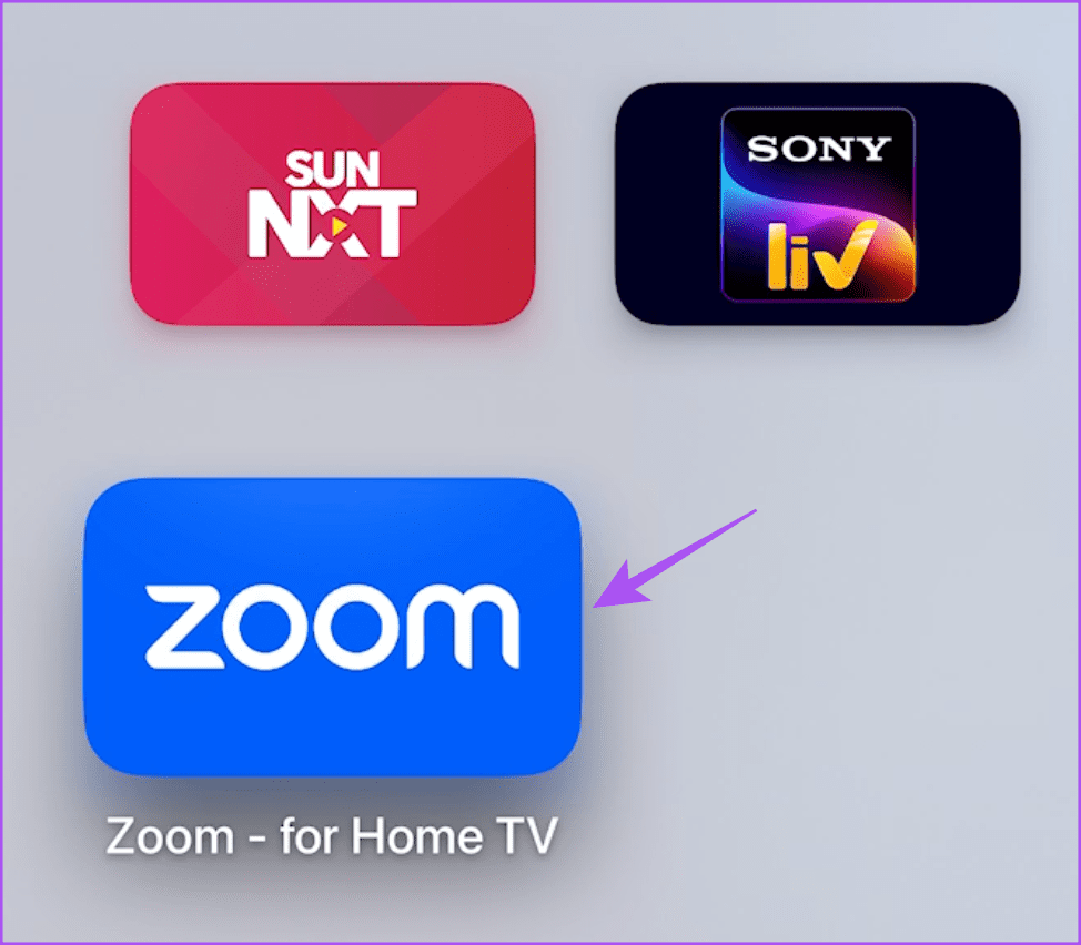 open zoom on apple tv 4k