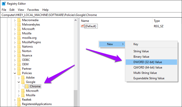 opening DWORD 32 bit Value