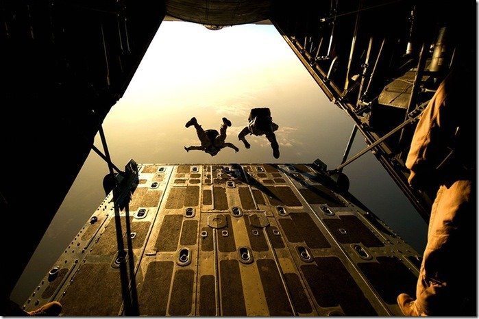 Parachute Skydiving Parachuting Jumping 38447