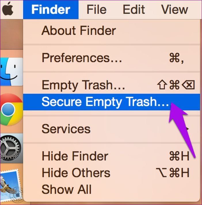 Permanently delete files mac secure empty trash