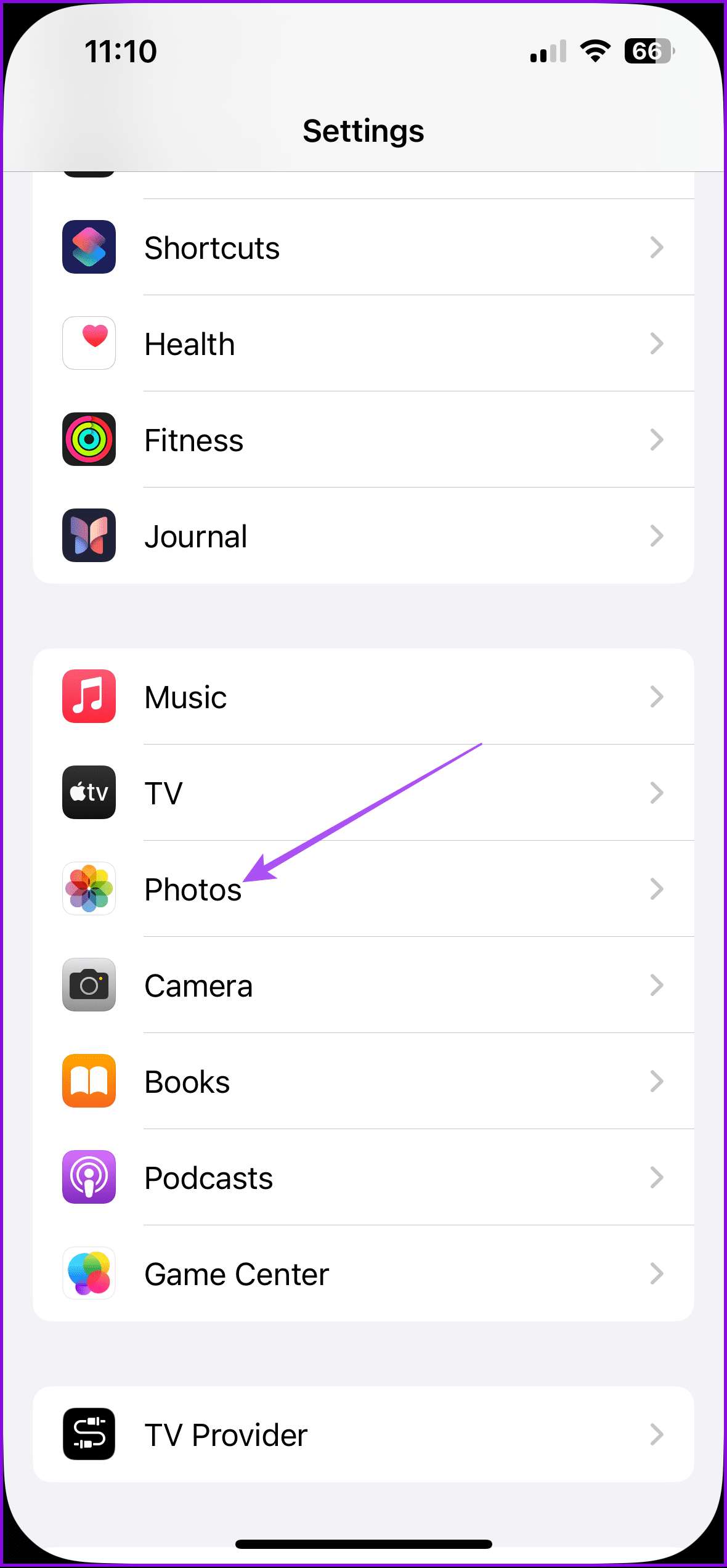 photos settings iphone 1