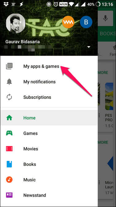 Play Store My Apps And Games