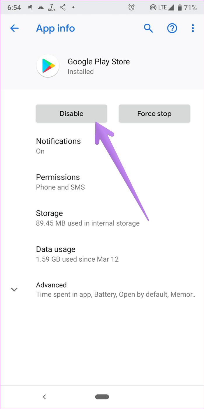 Play store showing error checking for update 5