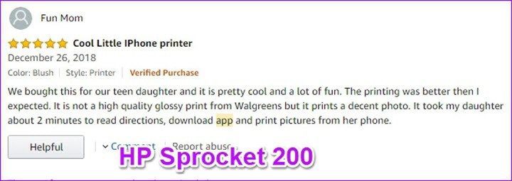 Polaroid Zip กับ HP HP Procket Printer Printer Review App 1