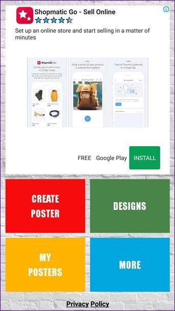 Poster Banner Flyer Maker Apps Android 1