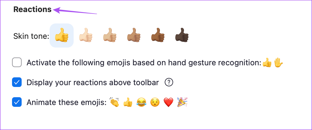 Animation Reaction Reference How to Use Animated Reactions in Zoom on Desktop and Mobile - Guiding Tech