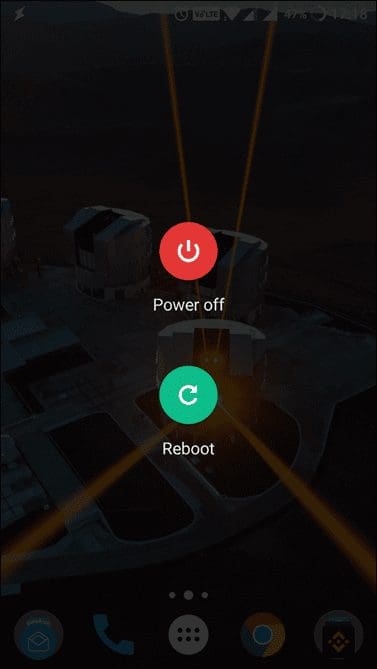 Reboot Android Phone Option