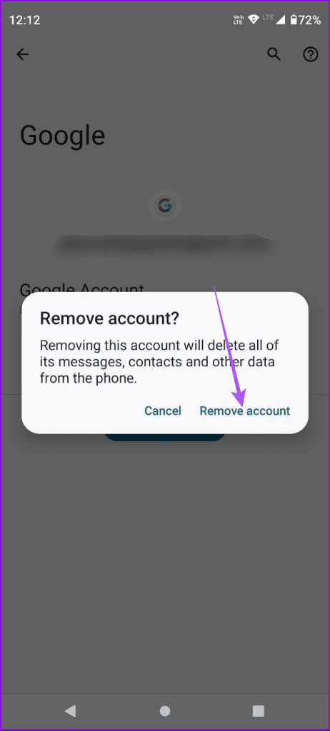 remove account from android phone 2