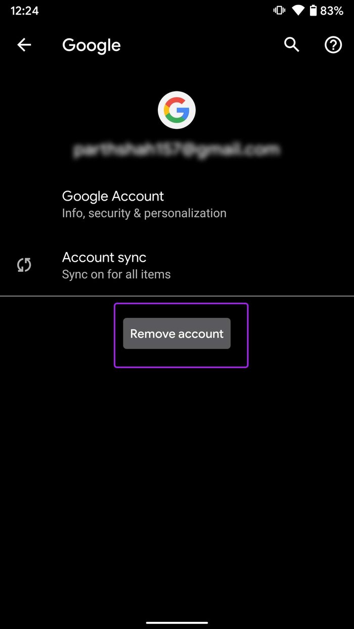 Remove google account apps not updating on android