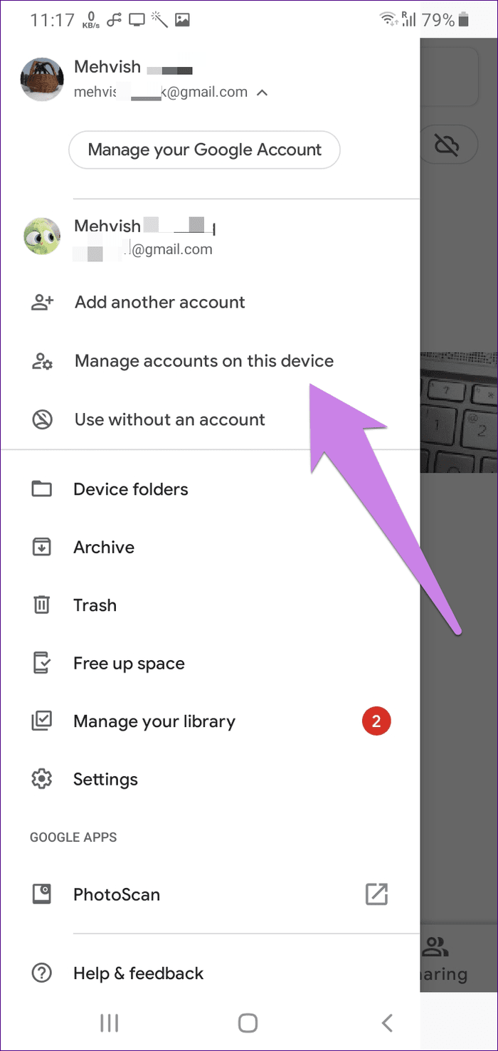 Remove Google Photos Account From App 13
