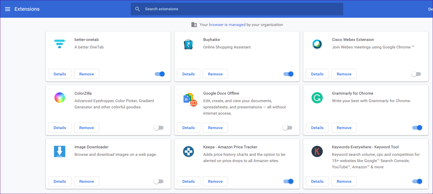 Remove managed by organization chrome 7