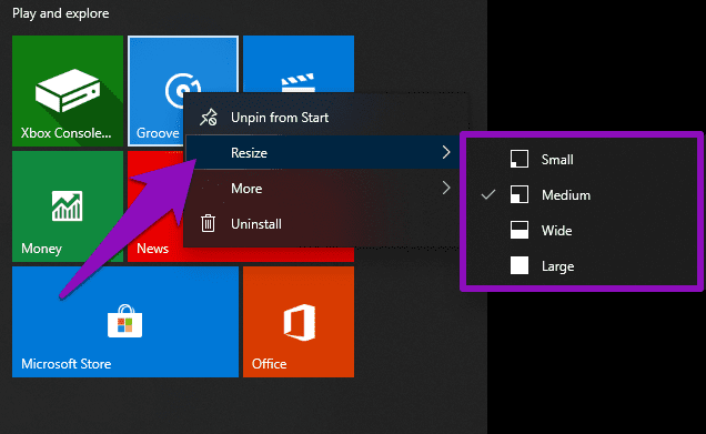 Remove windows 10 start menu tiles programs 12