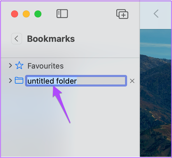 add bookmark folder safari