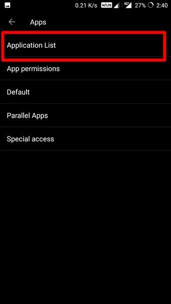 Reset App Preferences Android 10