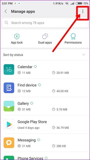 Reset App Preferences Android 14