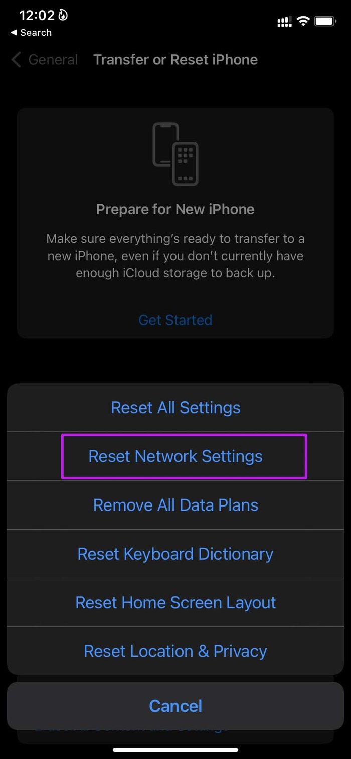 Reset network settings fix i Phone hangs up when call someone