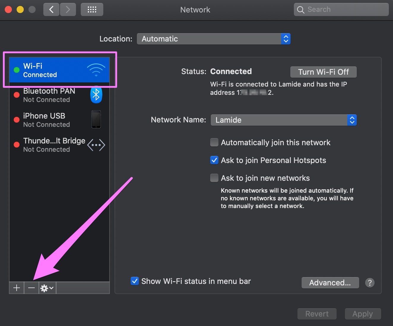Reset wi fi settings network stack mac 01