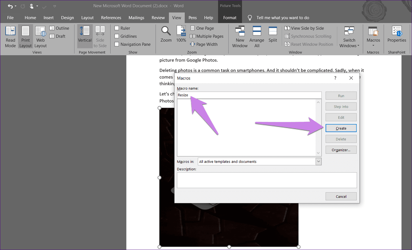 Resize All Pictures In Microsoft Word 3