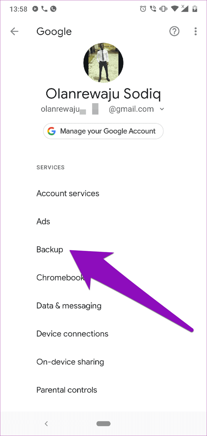 Restore Android Messages Google Drive 03