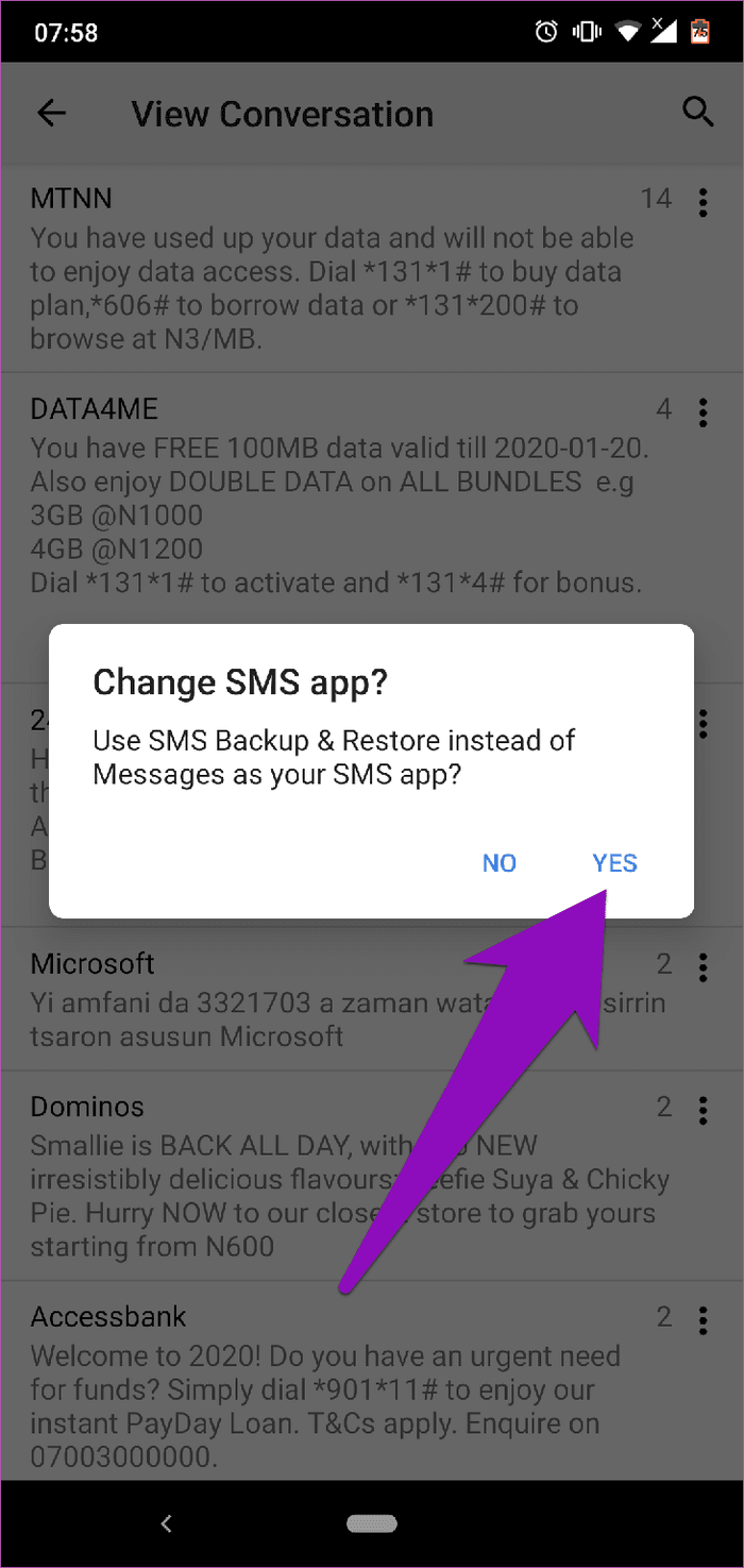Restore Android Messages Google Drive 31