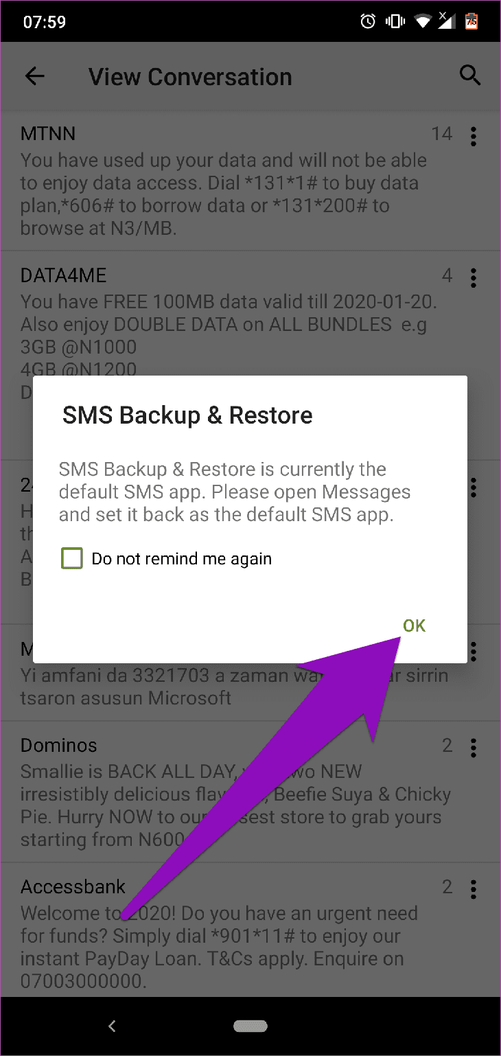 Restore Android Messages Google Drive 38