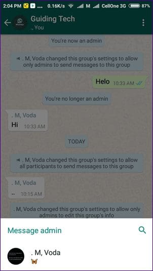 Restricted Whatsapp Group Settings 13
