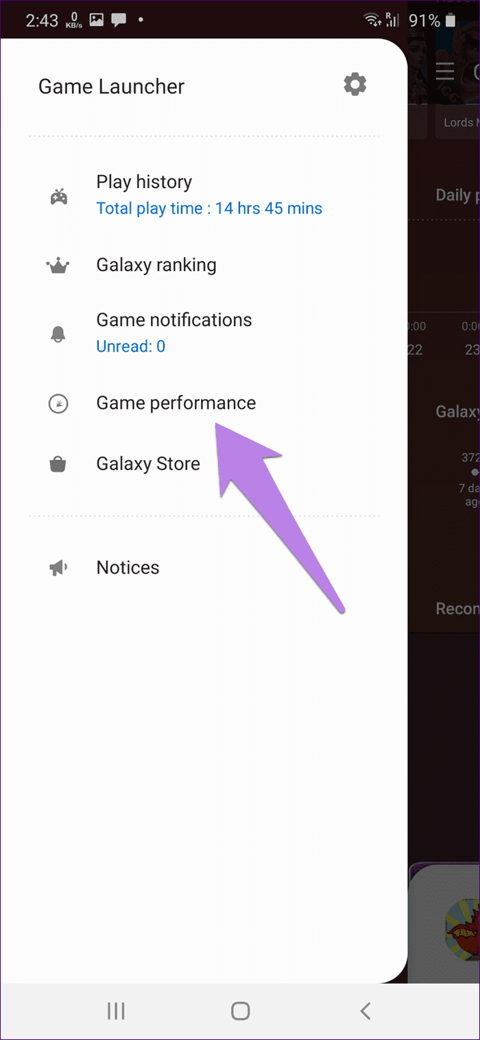 Samsung game launcher settings tips tricks 31