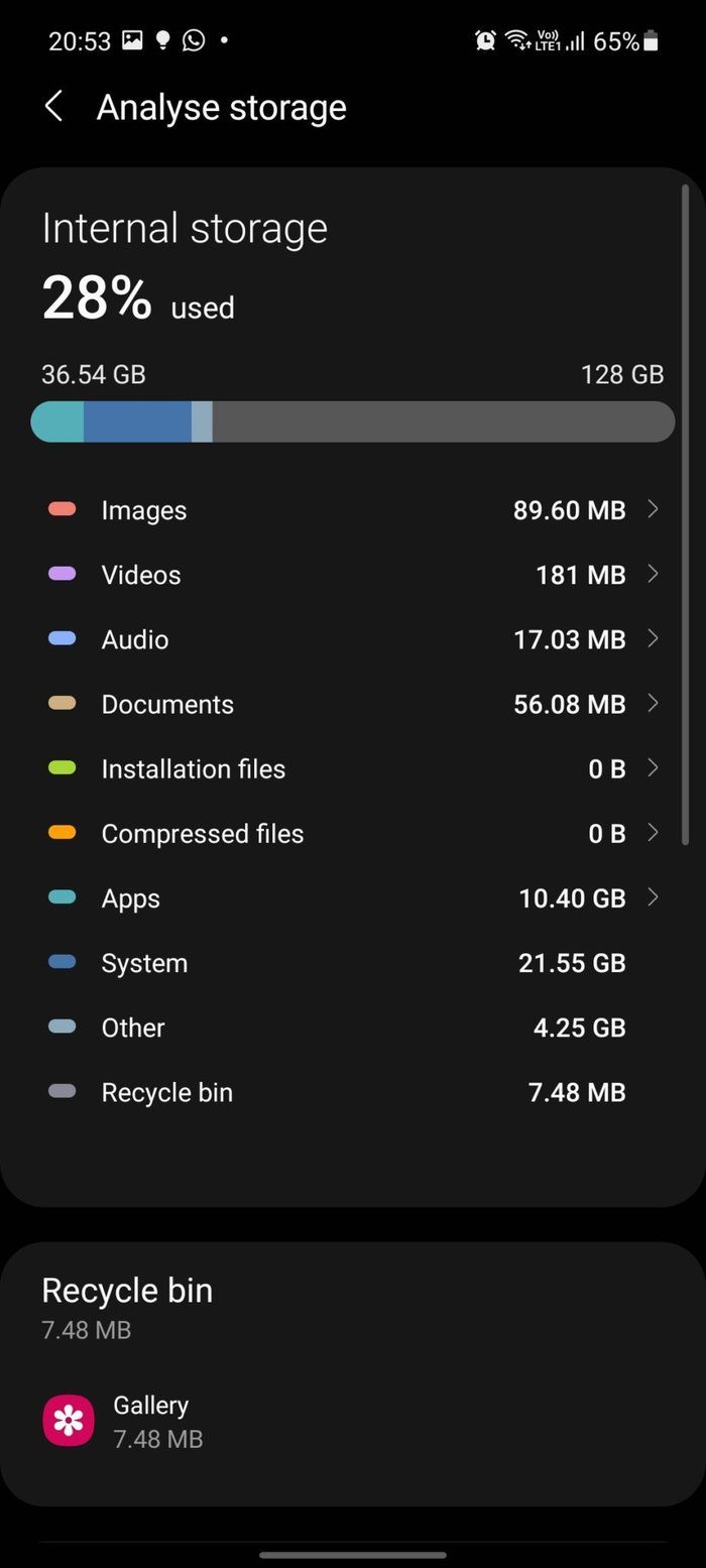 Samsung my file storage